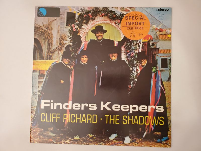 Cliff Richard & The Shadows Finders Keepers vinyl record